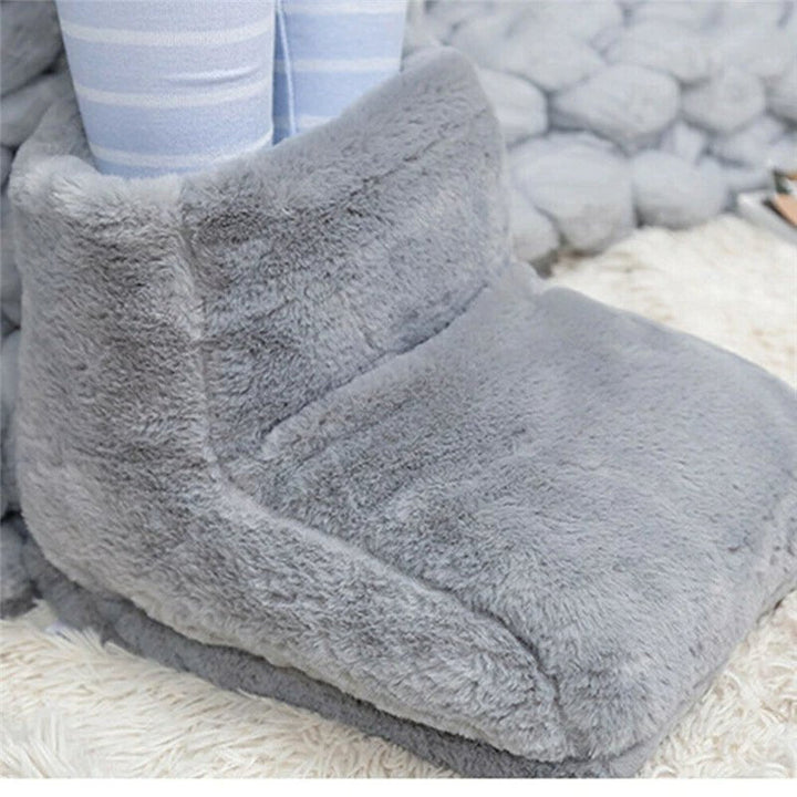 Warmteparadijs™ Voetenwarmer van zacht pluche met USB-verwarming
