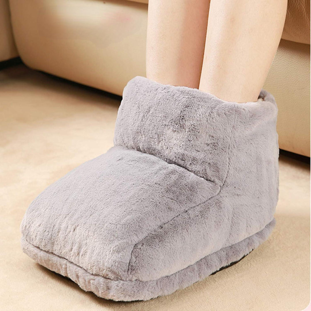 Warmteparadijs™ Voetenwarmer van zacht pluche met USB-verwarming