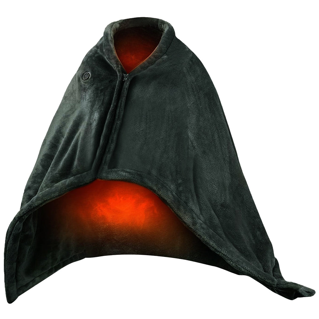 Warmteparadijs™ Draagbare USB-warmtedeken met rits van zachte fleece
