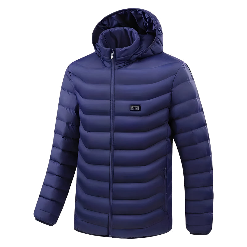 Warmteparadijs™ Verwarmde unisex jas met 9 warmtezones en afneembare capuchon